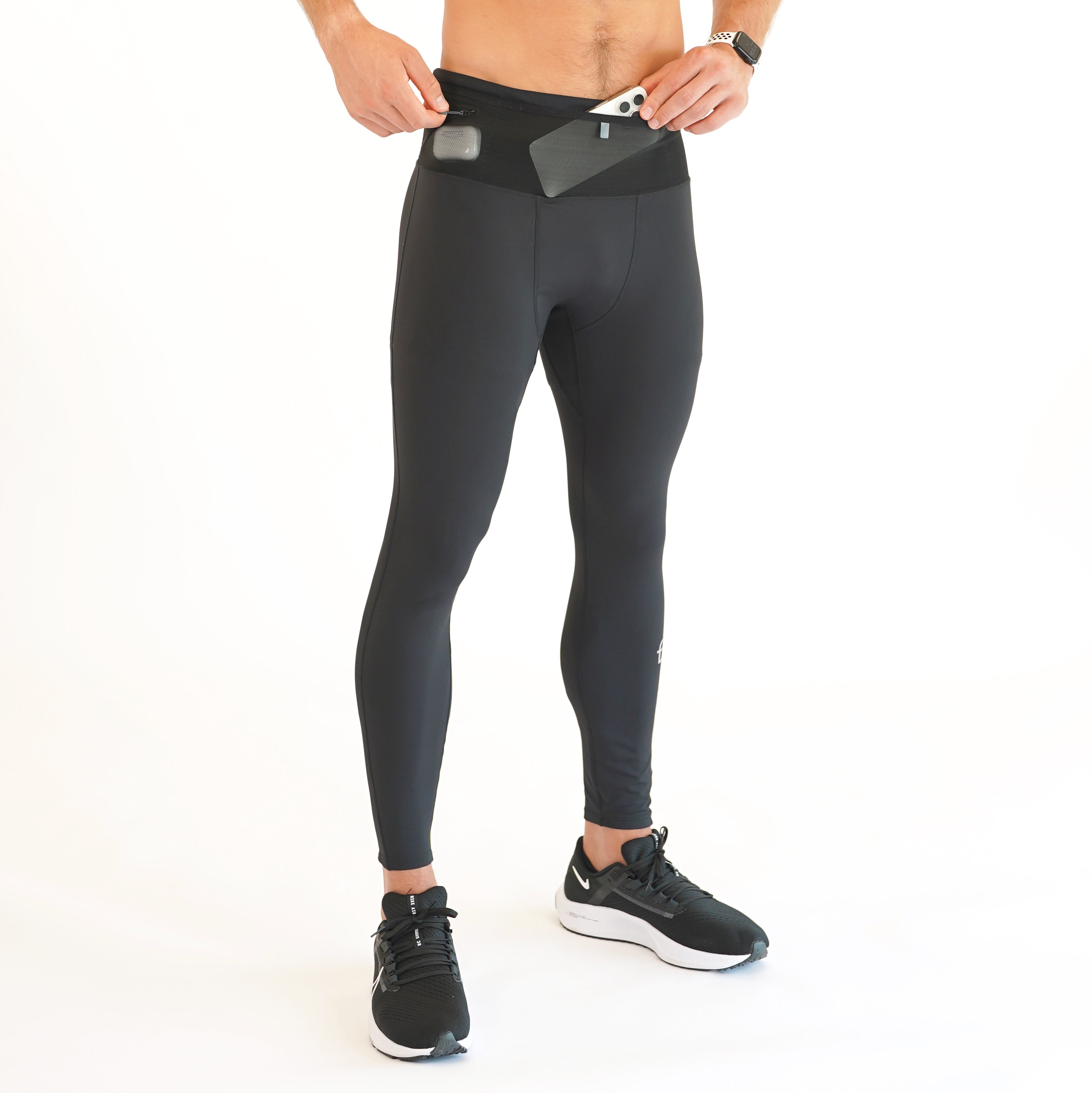 High Waisted Tie Waist Running Leggings Polyester High Waist FYTTE