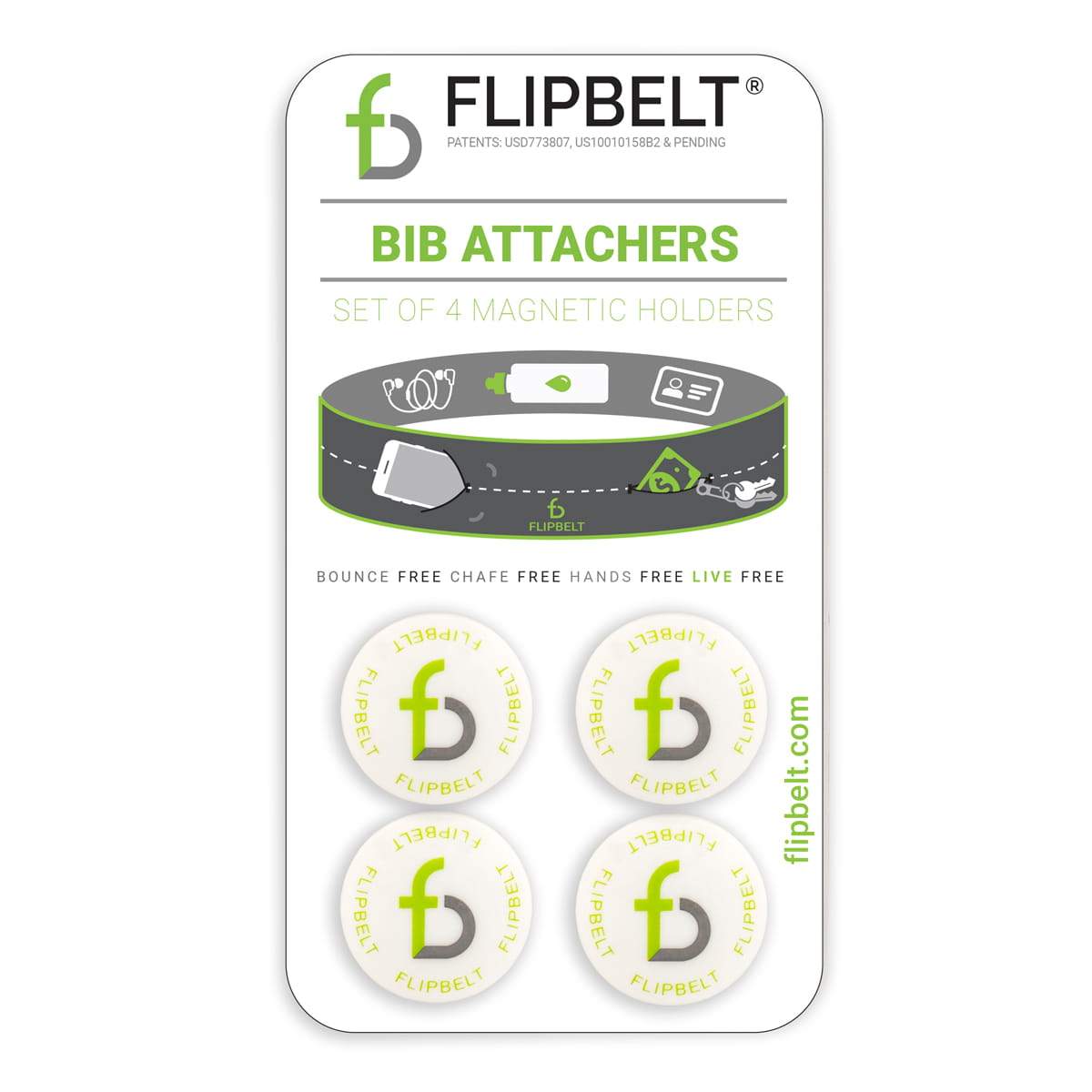 FlipBelt Magnetic Bib Attachers