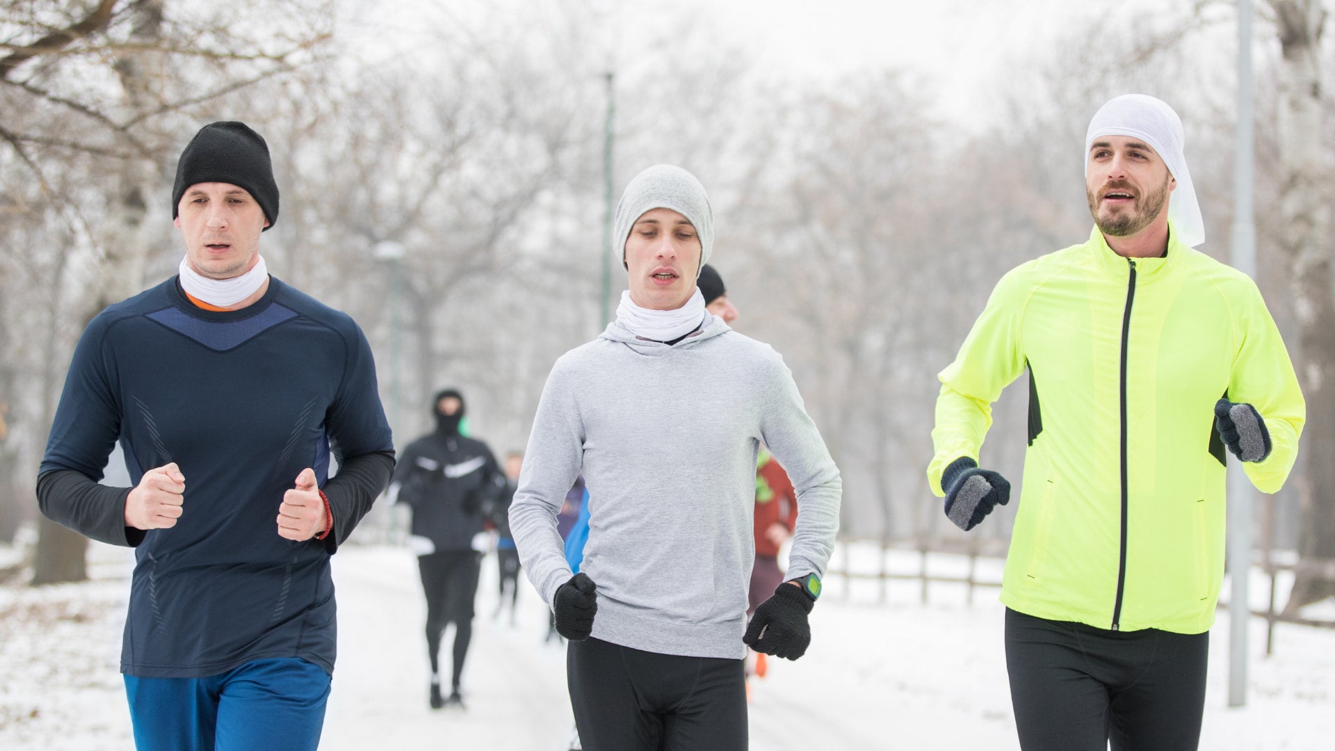 Running fashion outfit for cold weather