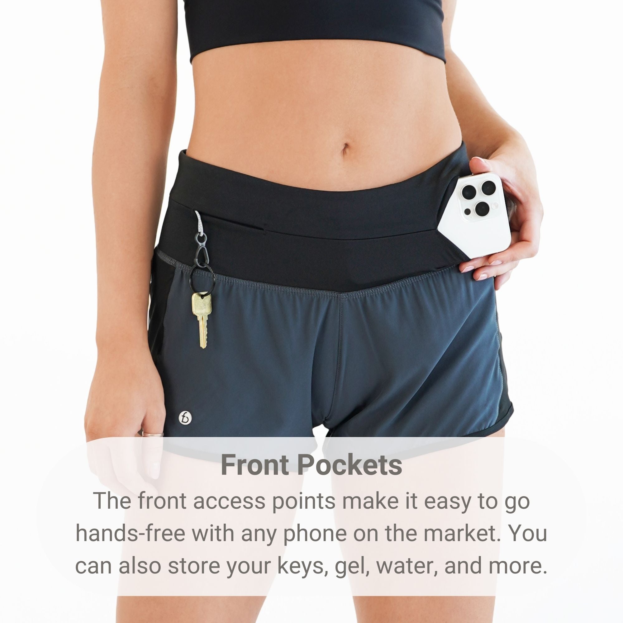 Running clothes with phone 2024 pockets