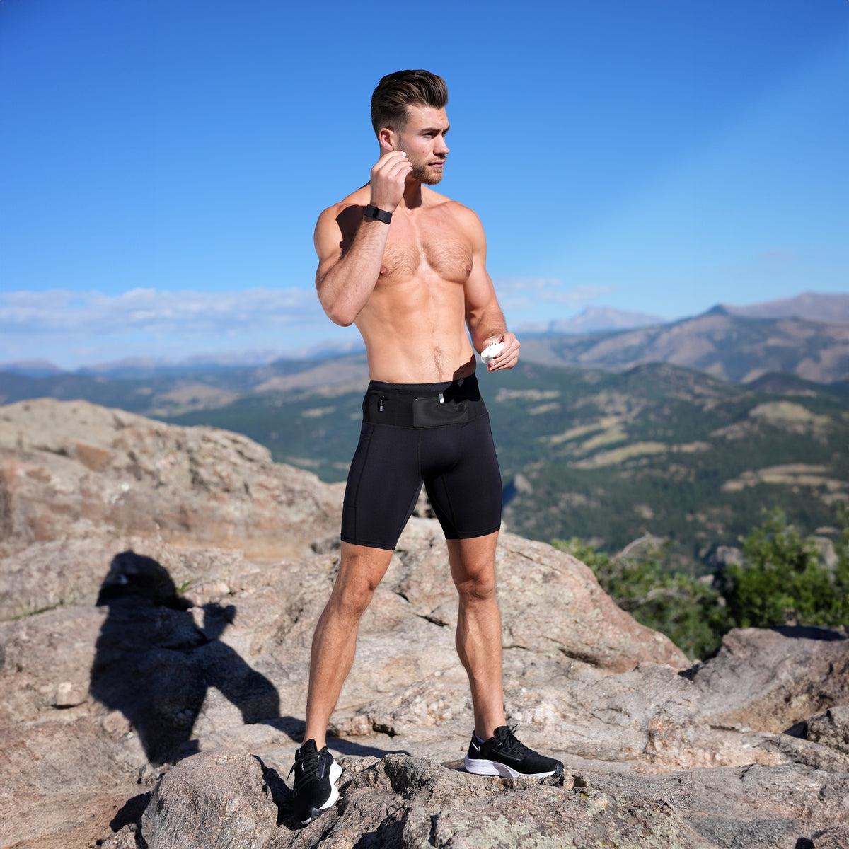 Running Compression Men's Seamless Running Compression Shorts | FlipBelt.com