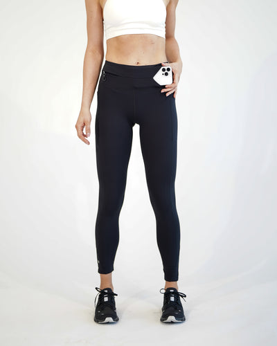 Women's Mid-Weight Running Leggings with Pockets