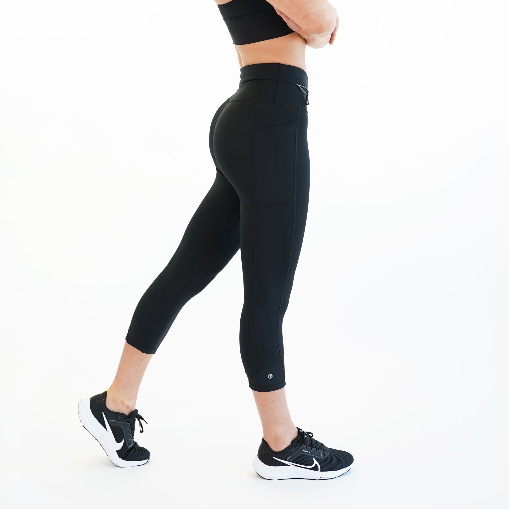 Women's Athletic Crop Leggings with Pockets