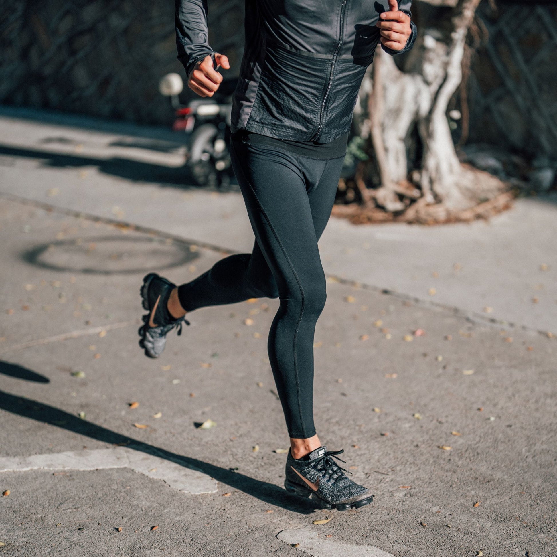 Running In Compression Pants