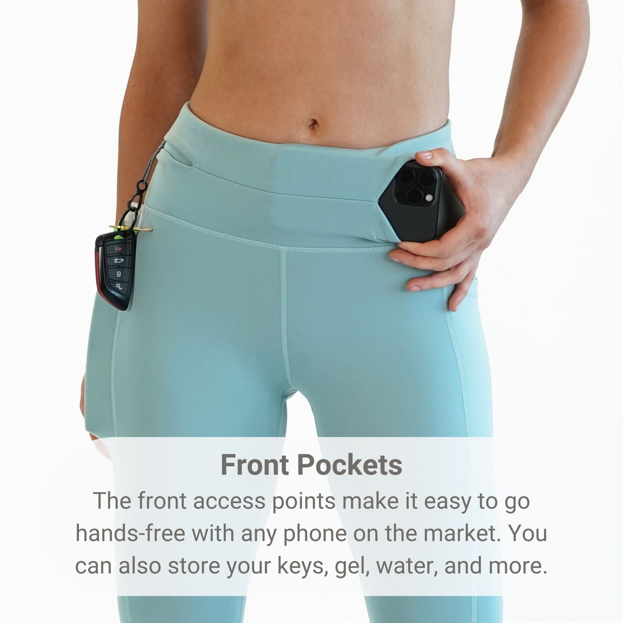 Women's Mid-Weight Running Leggings with Pockets