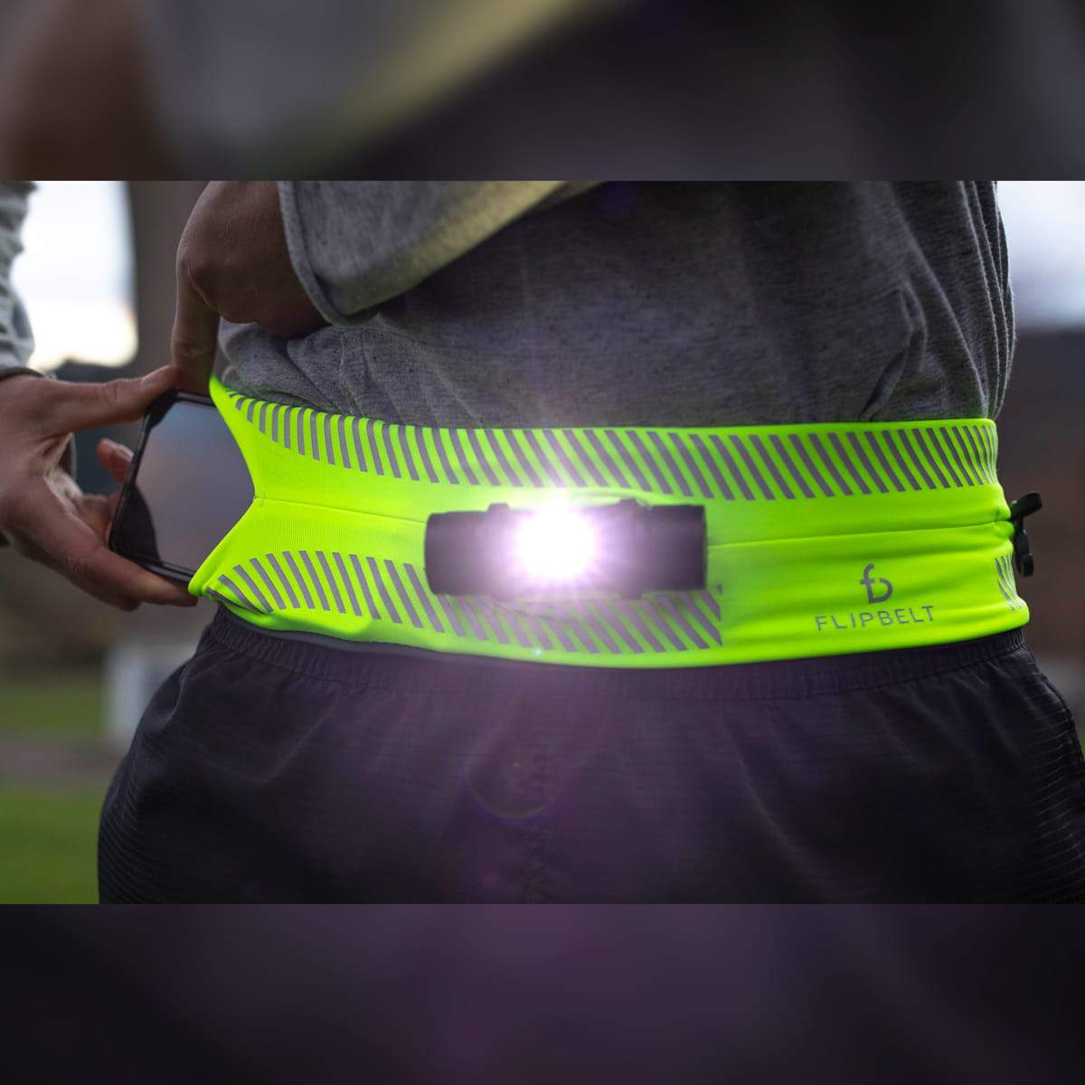  FlipBelt Clip On LED Running Light for Men and Women
