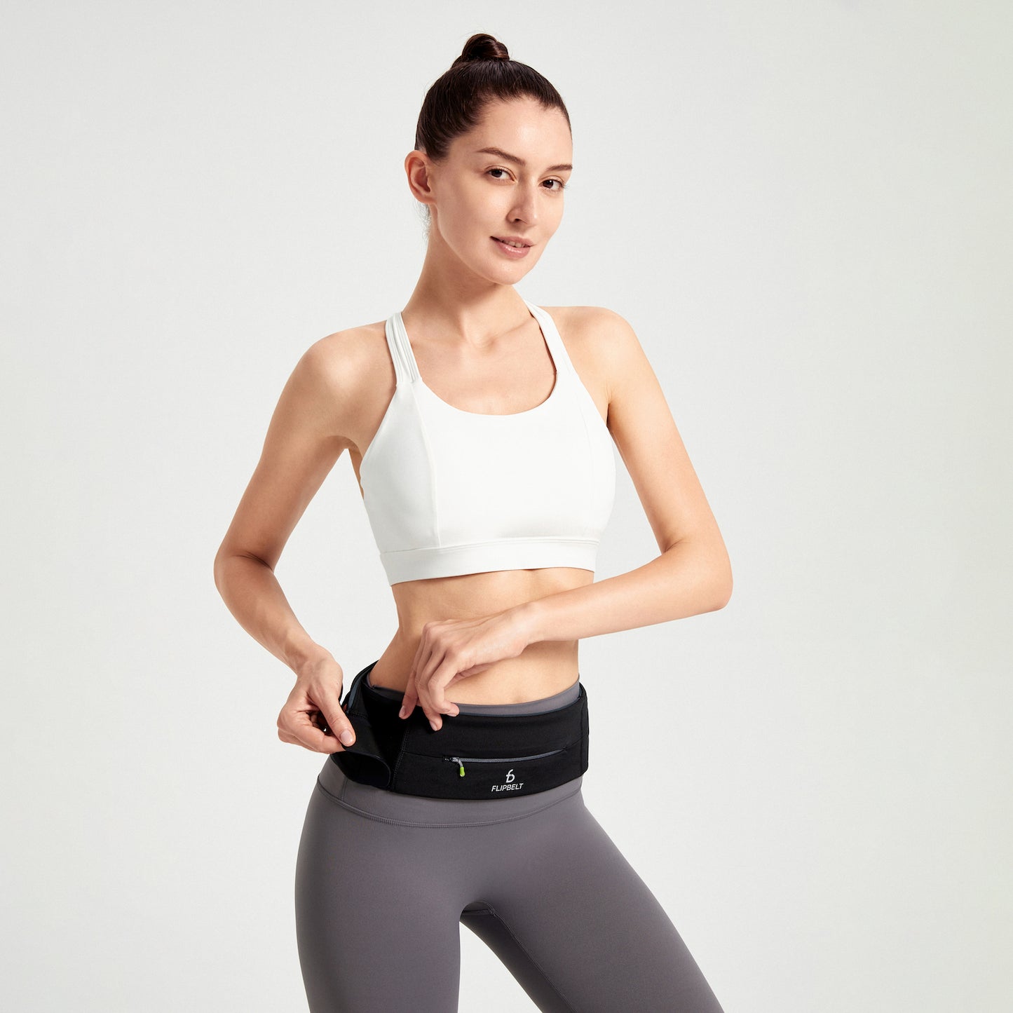 Exercise Slimming Adjustable Waist Belt With Zipper For Women