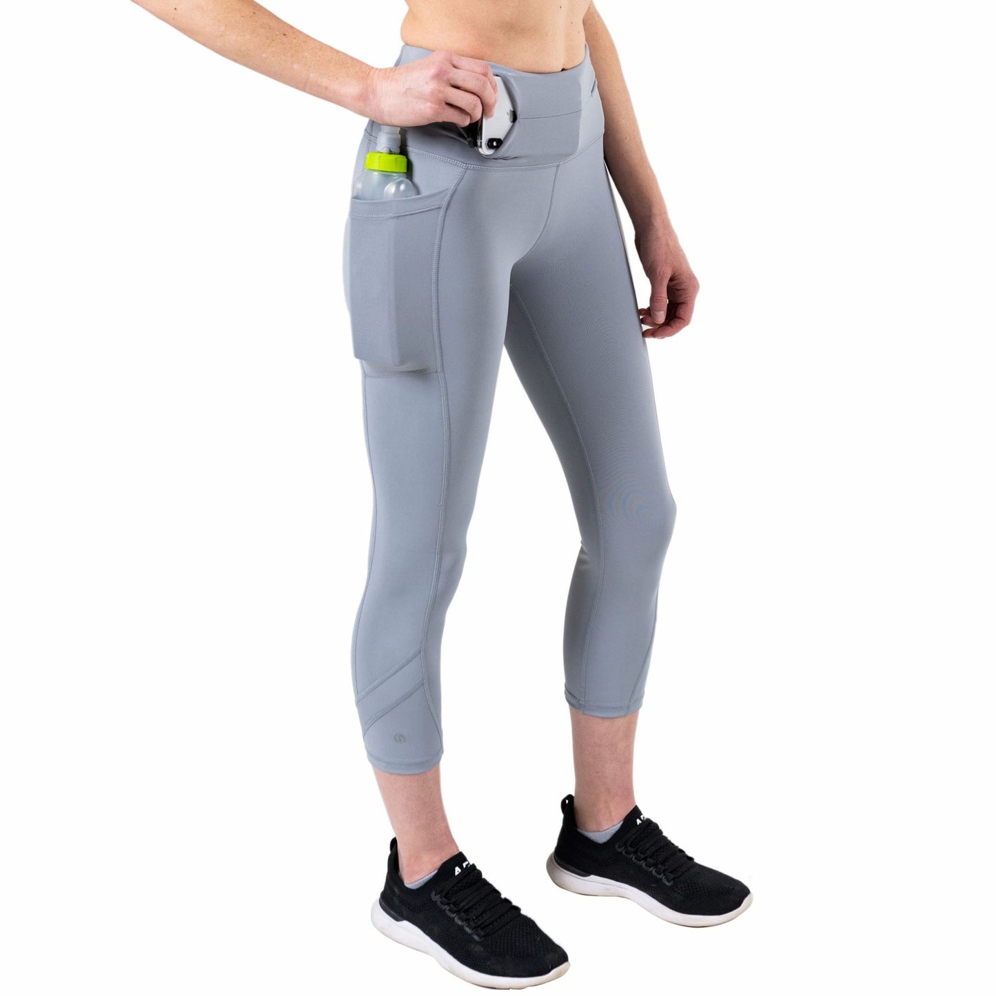 Women's Athletic Crop Leggings with Pockets